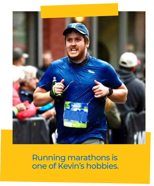 Kevin S. Running a Marathon