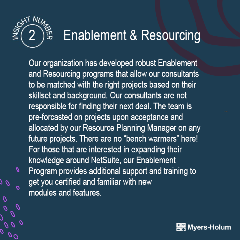 Enablement & Resourcing at Myers-Holum