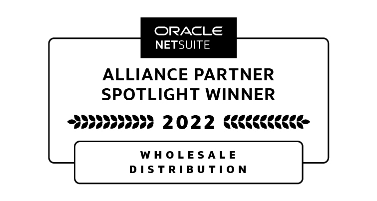 NetSuite 2022 Wholesale Distribution Partner of the Year